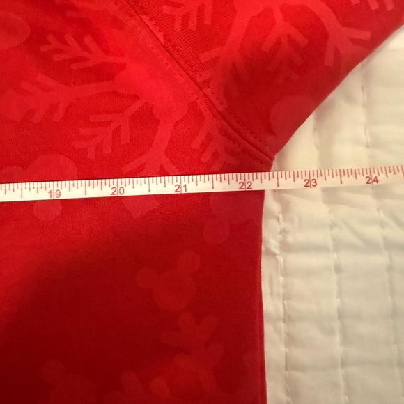 Disney Mickey Mouse Christmas Lights Red Sweatshirt Adult M/L (Tagged Youth L) - Picture 6 of 7